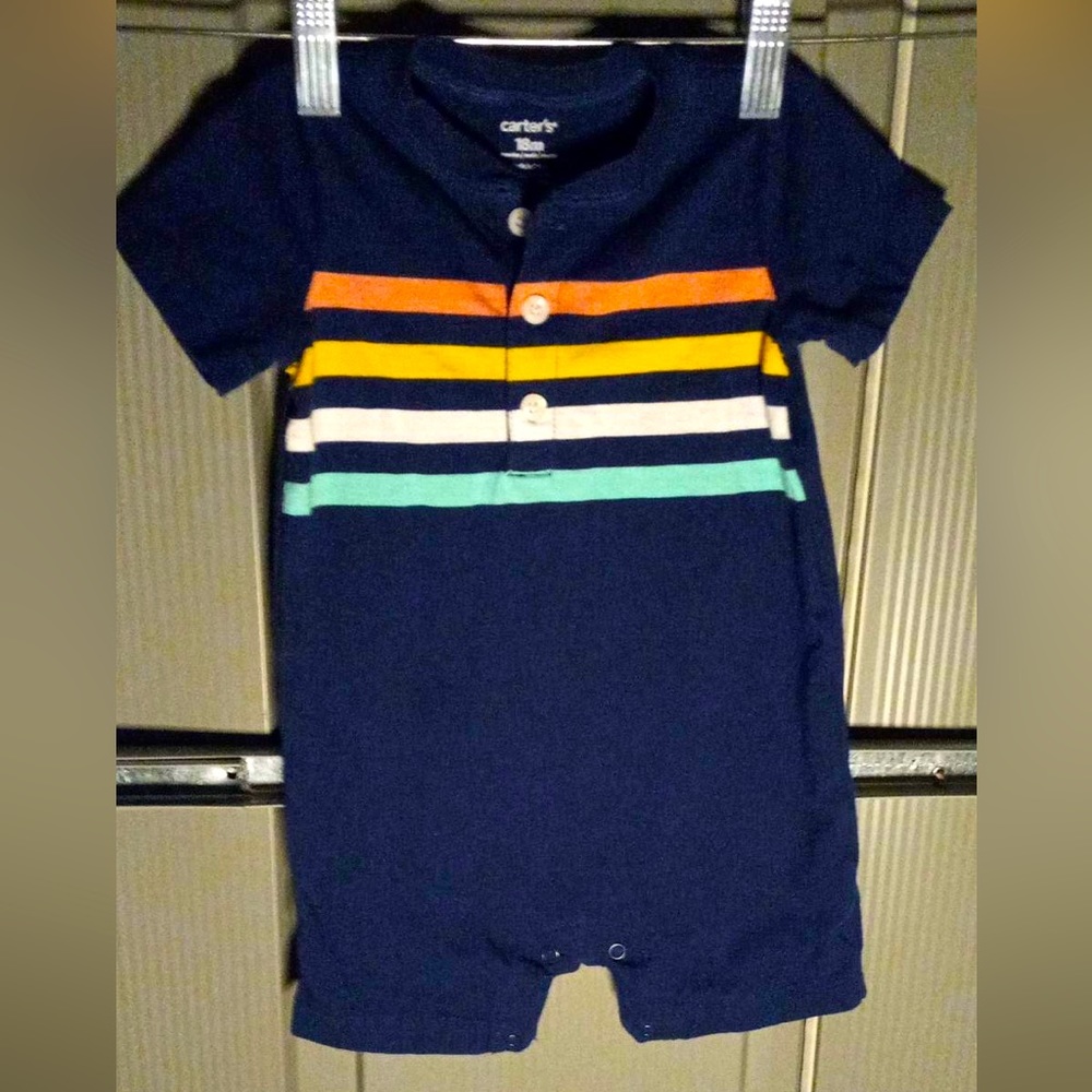 2 different style baby boy onesies 18 months